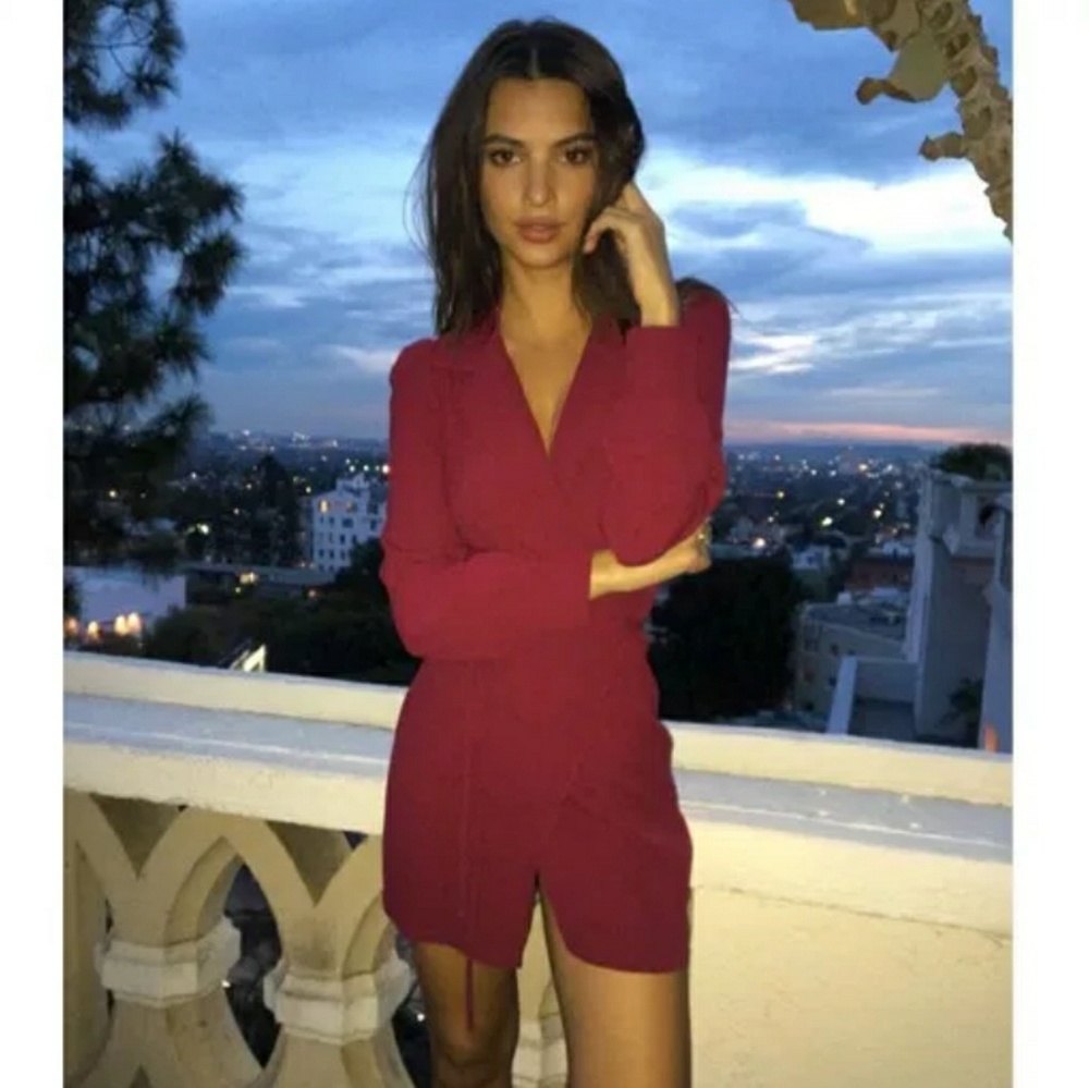 Reformation Skyler wrap dress